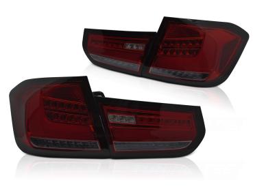 Voll LED Rückleuchten für BMW F30 Limo Bj. 11-15 Rot/Smoke dynamischer Blinker